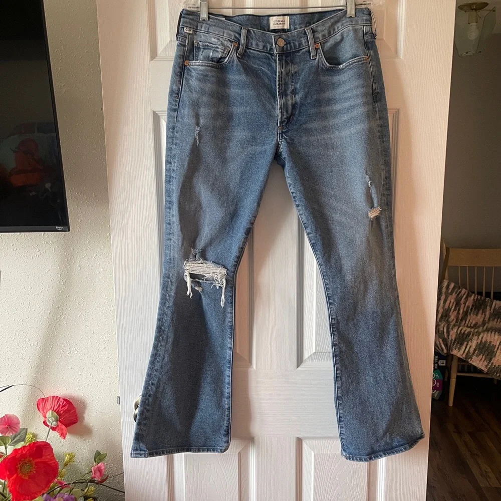 Citizens Of Humanity Blue Boot Cut Jeans - Picture 3 of 16